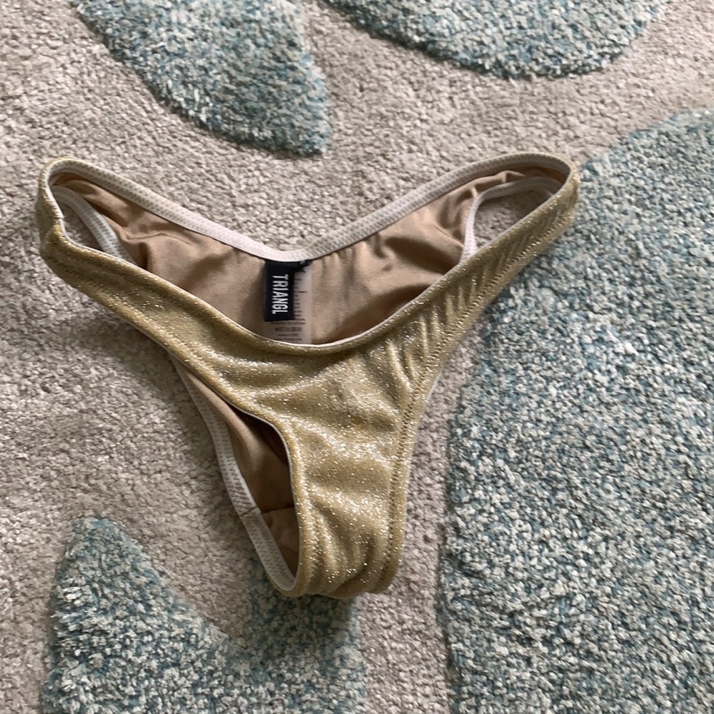gold triangl bikini bottoms